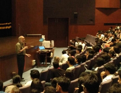 Prof. Henry Jenkis addressing SIBM, Pune students