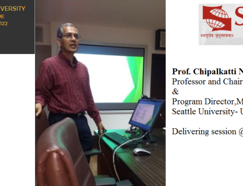 Prof. Chipalkatti Niranjan, from Seattle University USA at SIBM Pune